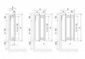 Purmo Hygiene - rysunek techniczny - PURMOH10550X1400